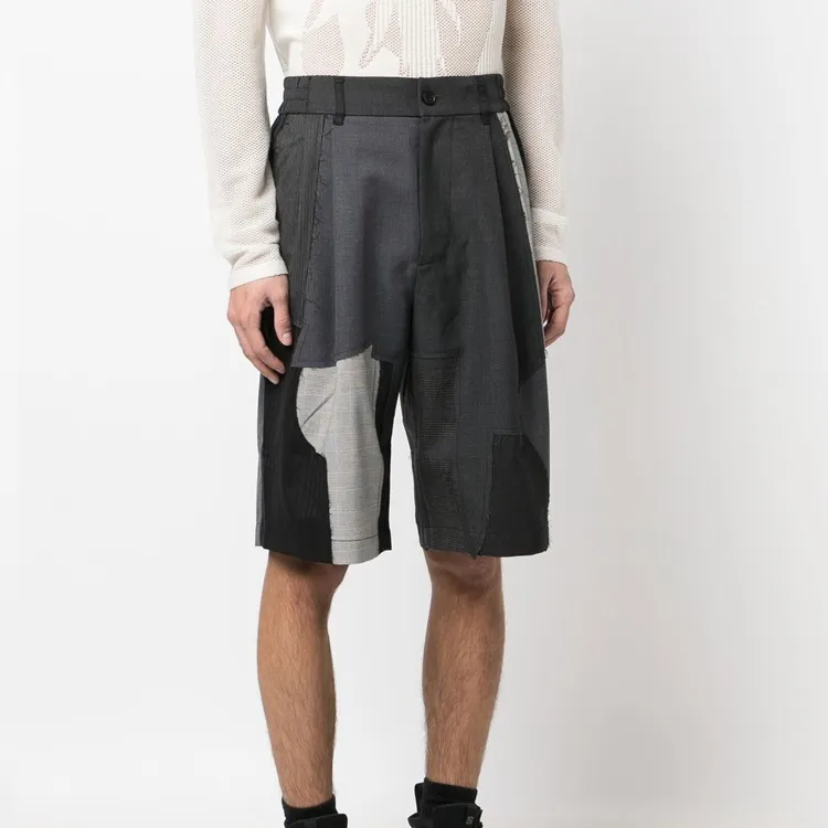 Feng Chen Wang Patchwork Knee length Shorts-2