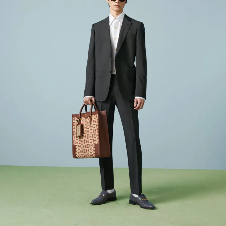 GUCCI Business Suits Men's Dark Green-3