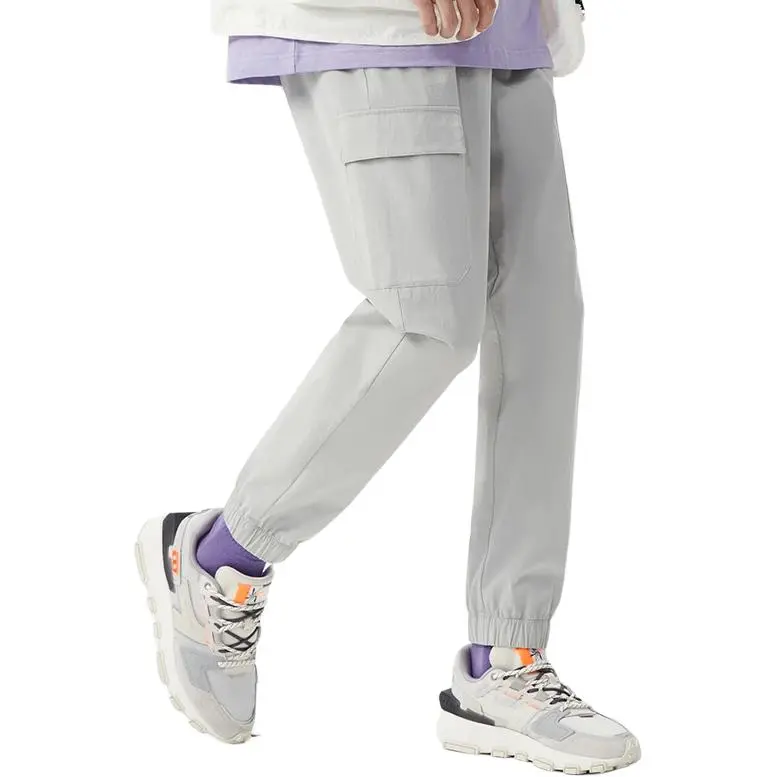 LiNing Knitted Sweatpants Men's Brick Gray-3