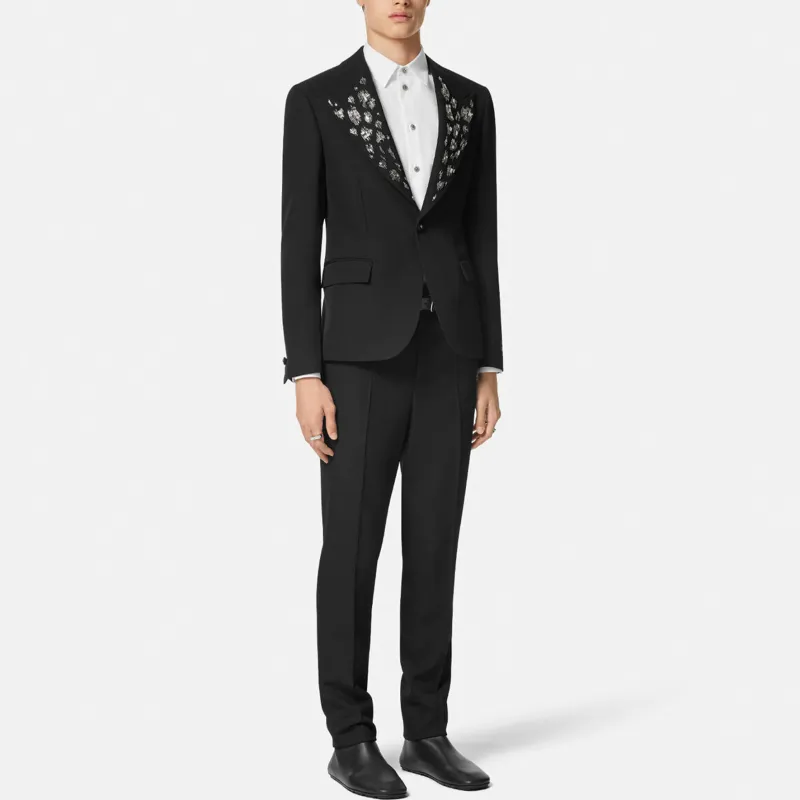 VERSACE Crystal Piqué Shirt-3