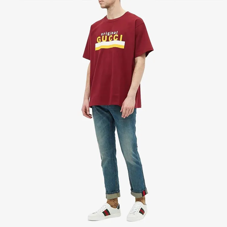 GUCCI T-Shirts Men Red-3