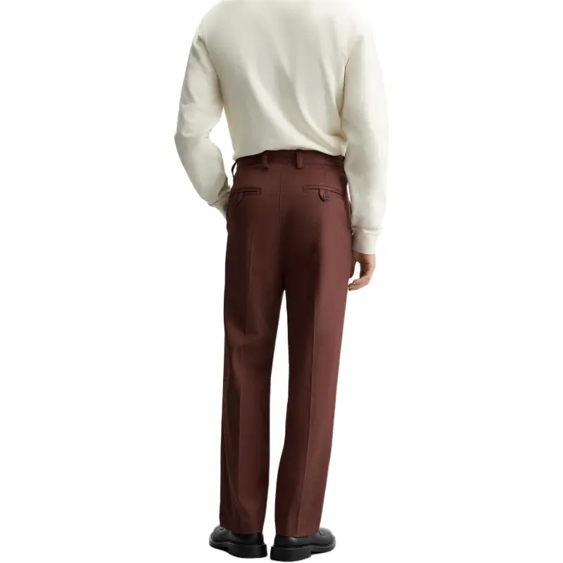 ZARA SS25 Casual Pants Men's Brick Red-2