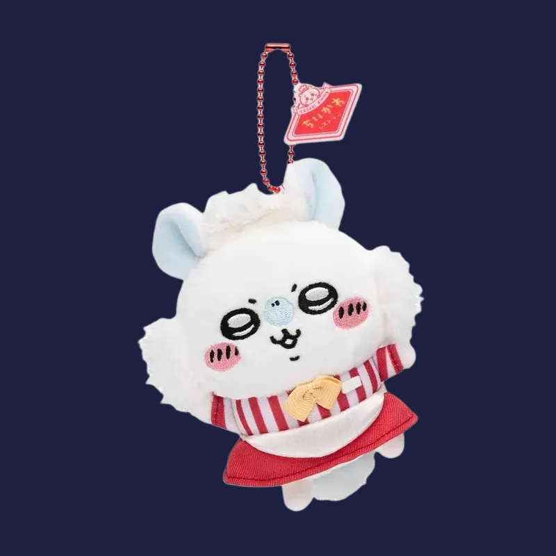 Chiikawa Momonga Momo Coffee Flying Mouse Dolls Plush Pendant 10cm Height-1