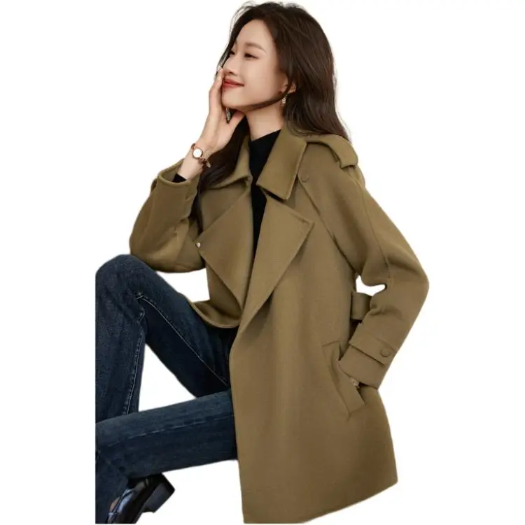 Mo Han Yi Mei Coats Women's Cool Camel-3