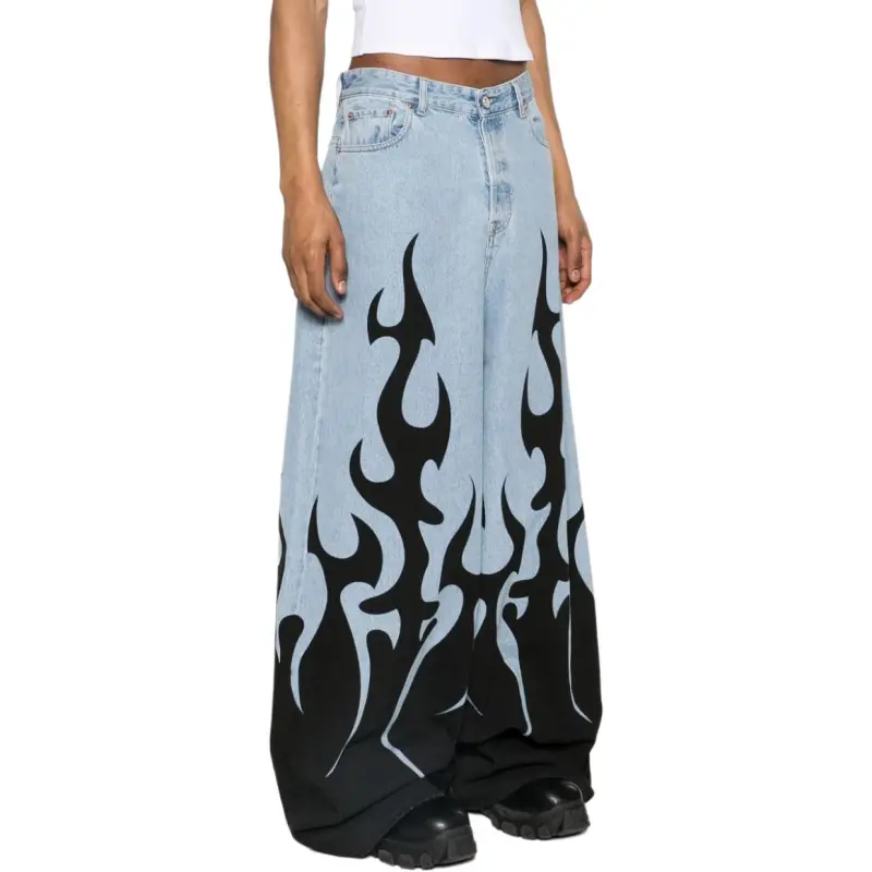 Vetements Fire Big Shape Jeans-3
