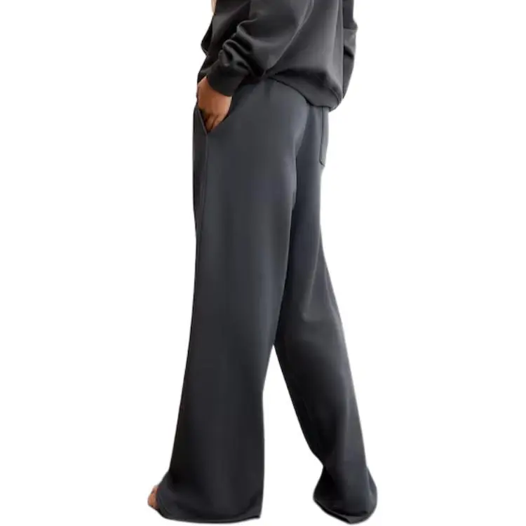 H&M Knitted Sports Pants Women's Dark Gray-1