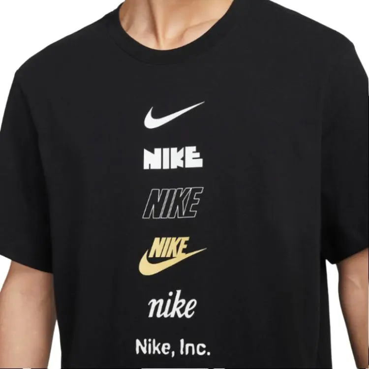 Nike T Shirts Men Black-5