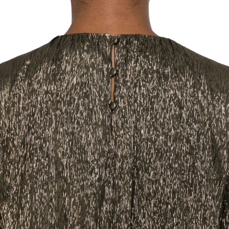 Chloé Lamé Blouse-4