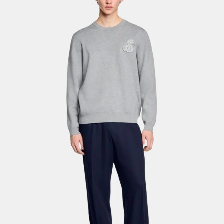 Sandro Chinese New Year Series Sweatshirts Men 21/Carbon Gray-1