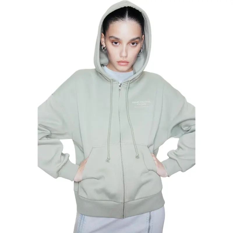 H&M Sweatshirt Women's Mint Green/Joy Division-3