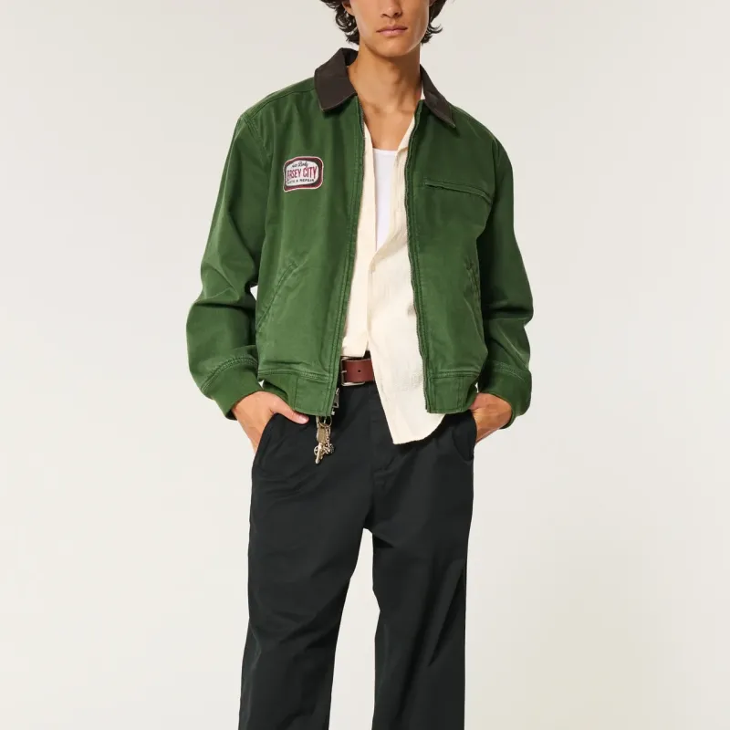 Hollister Jackets & Coats Unisex Green-1
