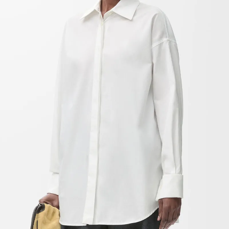LOEWE Draped Shirt 'White'-2