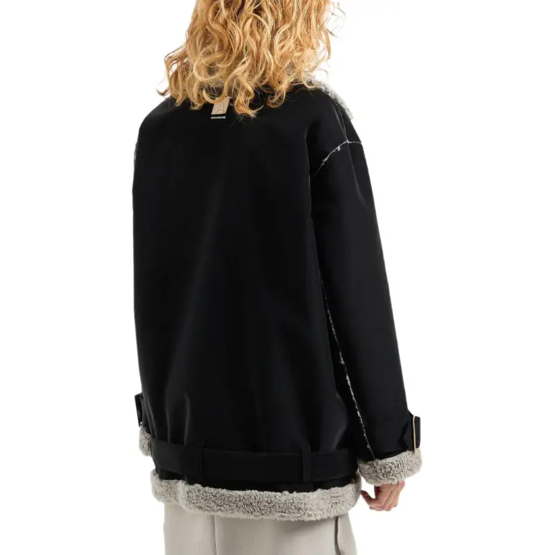 ARMANI EXCHANGE Zipped Faux fur Trim Jacket-2