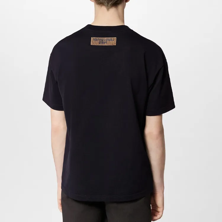 LOUIS VUITTON Bead Embroidered Cotton T shirt-4