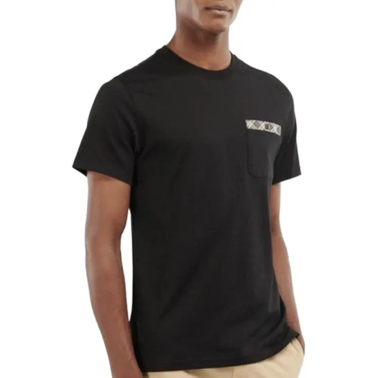 BARBOUR SS24 T Shirt Men's Black-3