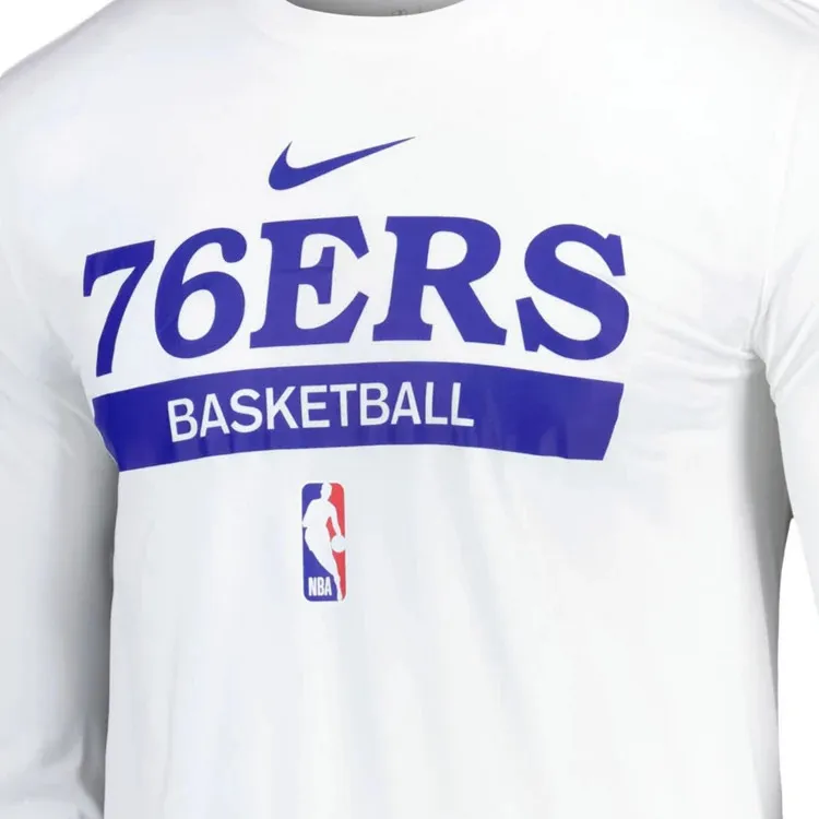 Nike x NBA Philadelphia 76ers T Shirt Men's White-2