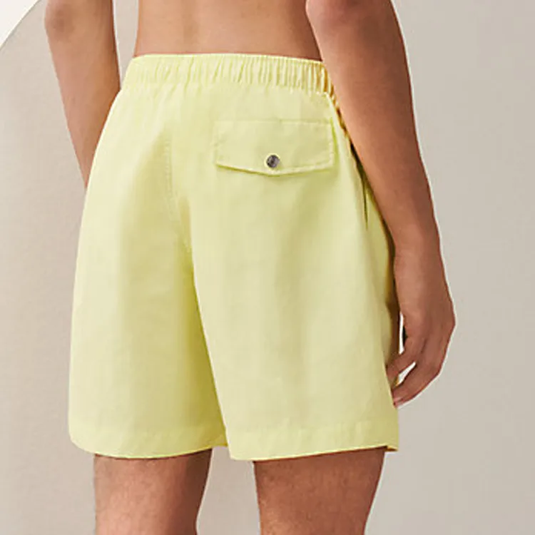 HERMES Swimming Shorts Men Lemon-2