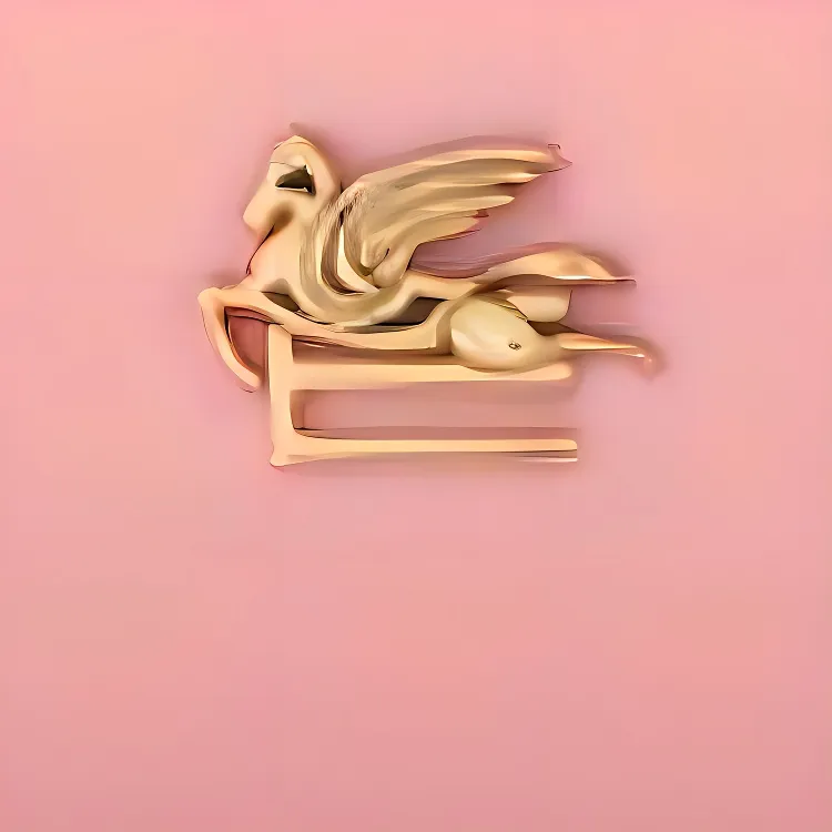 ETRO Pegaso Calfskin Card Holder Women's Pink-4