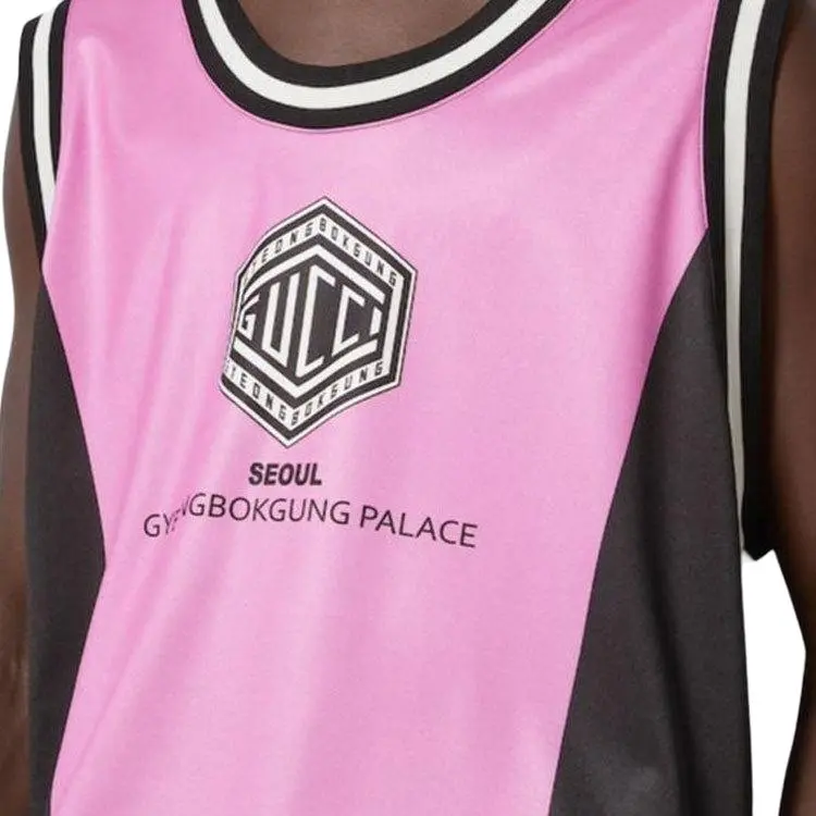 GUCCI Logo print Jersey Tank Top-4