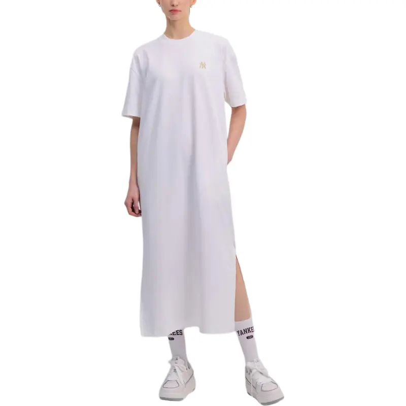 MLB Short-Sleeved Dresses Women's Ivory White-3