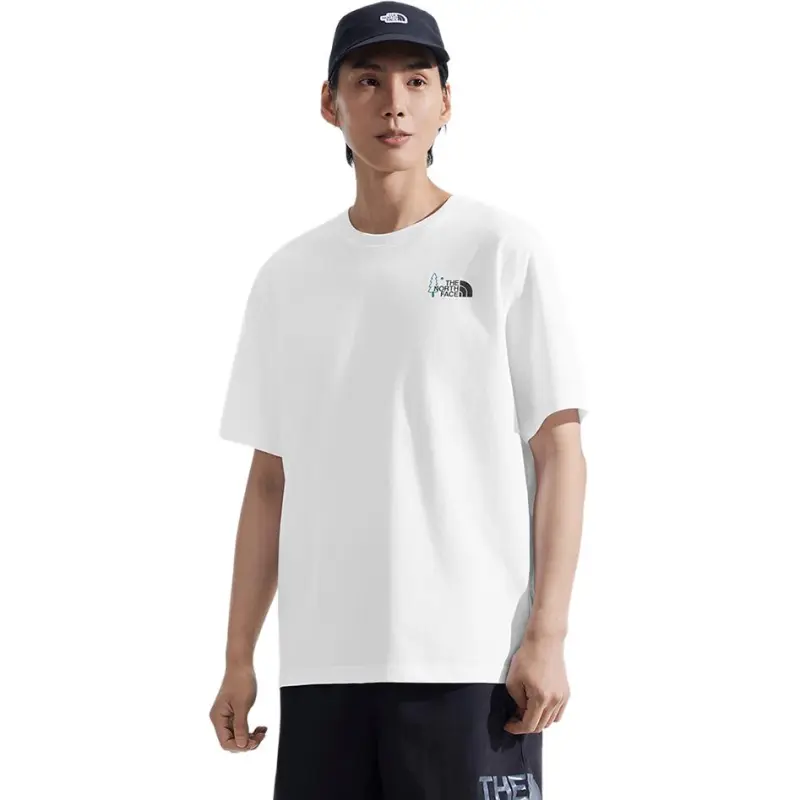 THE NORTH FACE SS25 T Shirt Unisex Snow Peak White-4