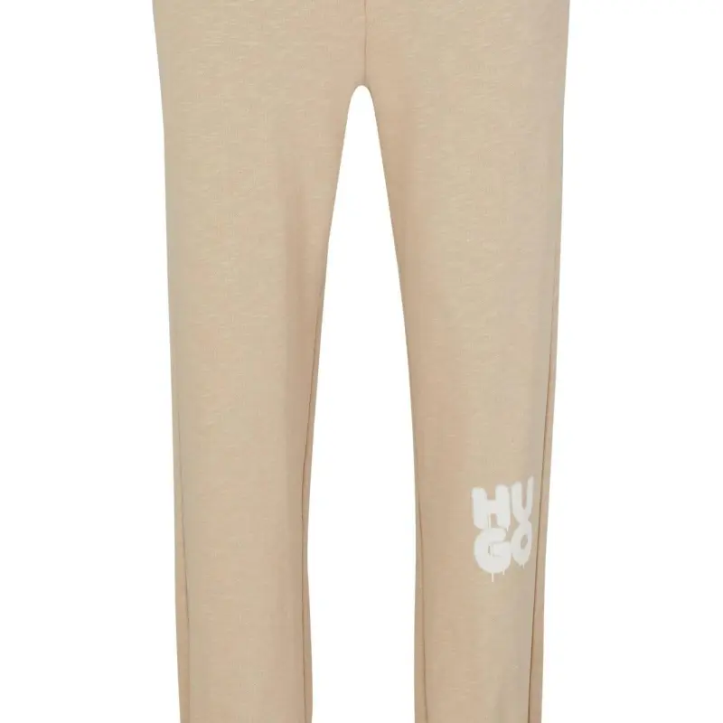 HUGO BOSS Logo print Cotton Track Pants-6