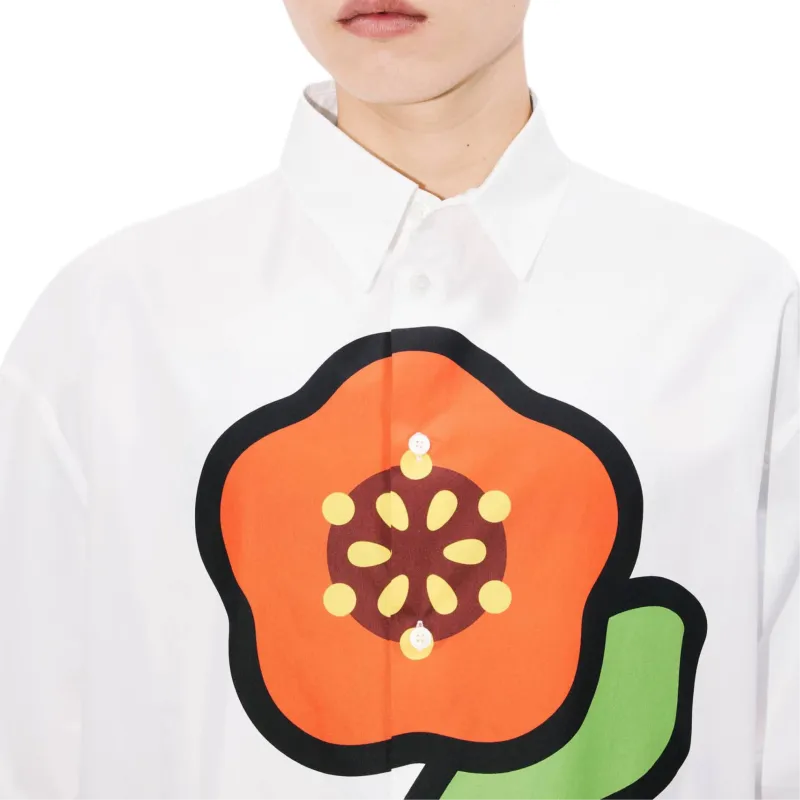 KENZO Pop Flower Printed Shirt-4