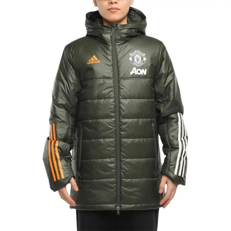 Adidas MUFC Puffer Jackets Men Army Green-2