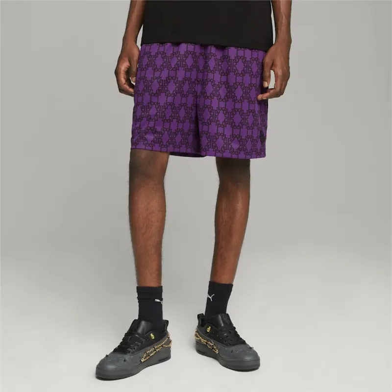 PUMA × DAPPER Casual Shorts Men Purple-2