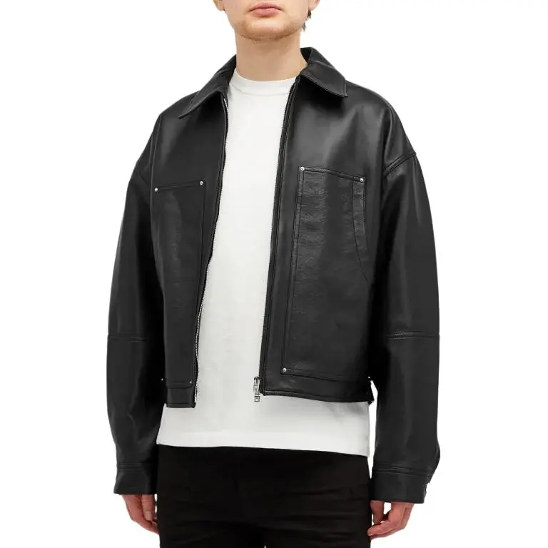 AMIRI Ma Quad Leather Work Jacket-1