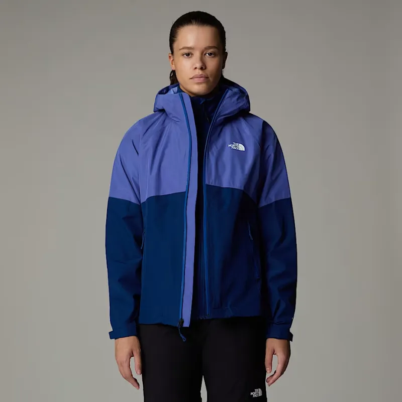 THE NORTH FACE DIABLODryvent Dynamic Zip In Comaptible Jacket Women's Indigo Plum/Estate Blue/Iron Bronze-5