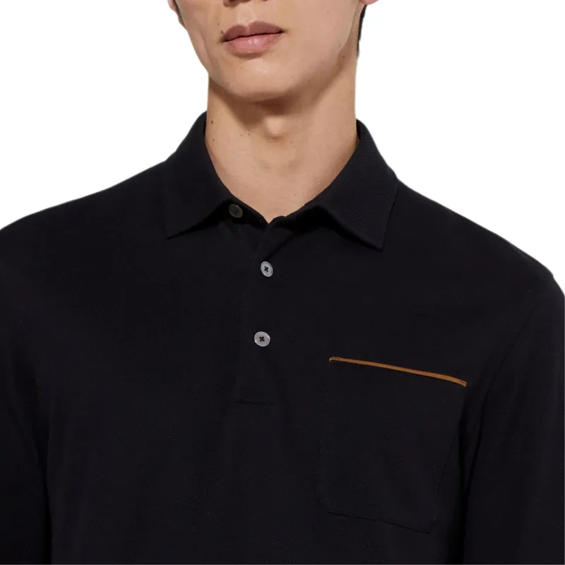 Ermenegildo Zegna Long Sleeved Polo Shirt-3