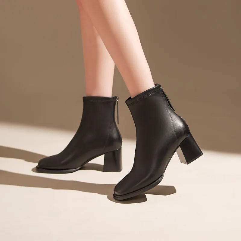 Me&Ce Ankle Boots Women's Black/White/Brown-6