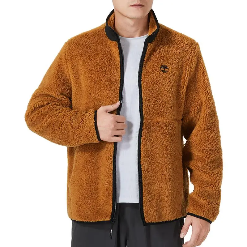 Timberland Velvet Jackets Men Brown-4