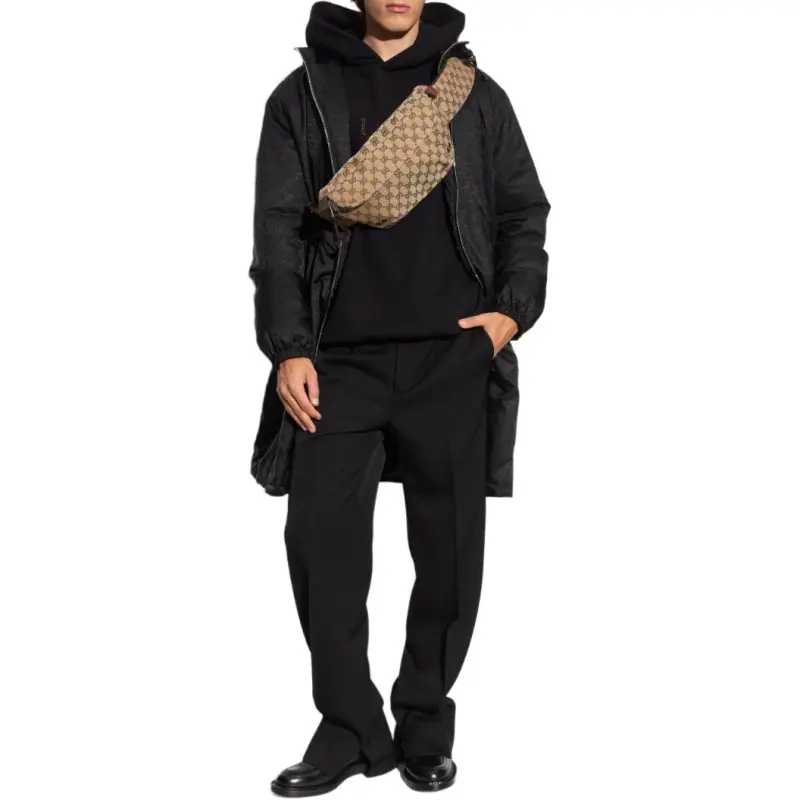 GUCCI Zip Up Hooded Coat-3