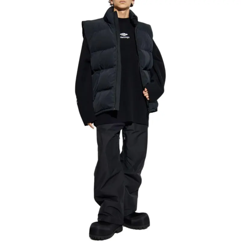 Balenciaga Logo Printed Puffer Vest-3