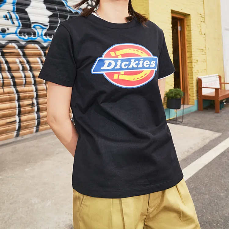Dickies Drop Shoulder Sleeve T Shirt Women's Black-1