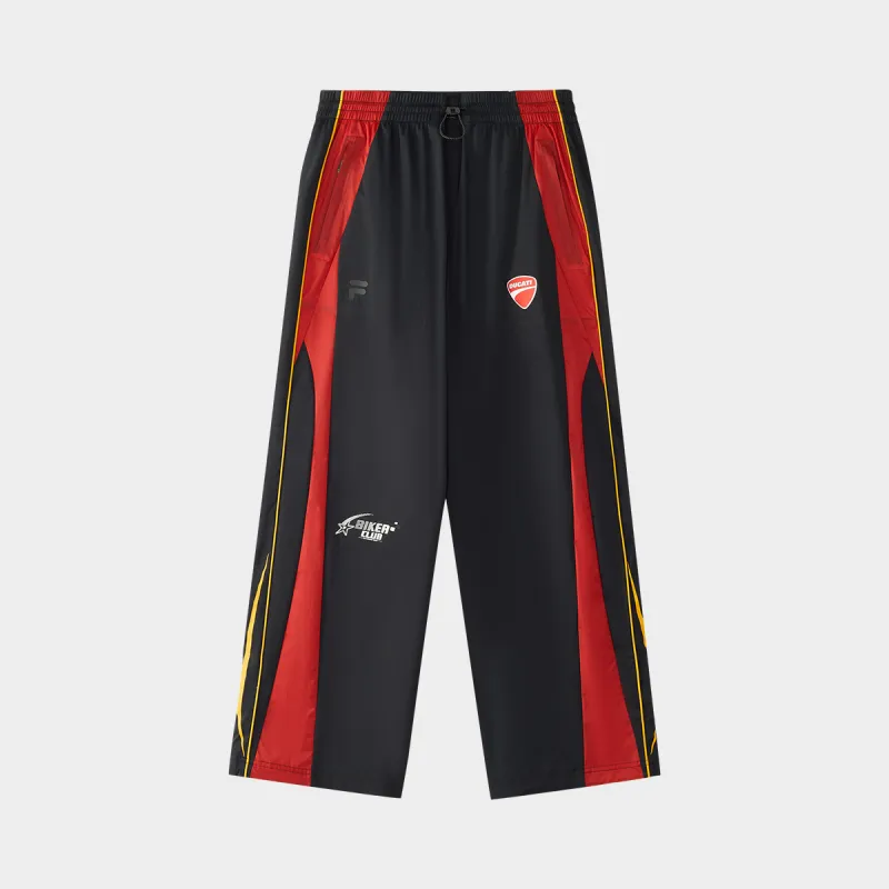 FILA FUSION x DUCATI Knitted Sweatpants Men's Jet Black BK-1