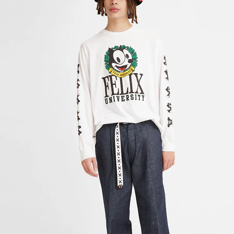 Levi's x Felix The Cat Sweatshirt Men's White-2