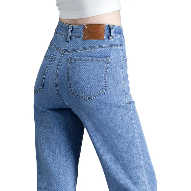 You Cow Me Pants Jeans Women's Light Blue-6
