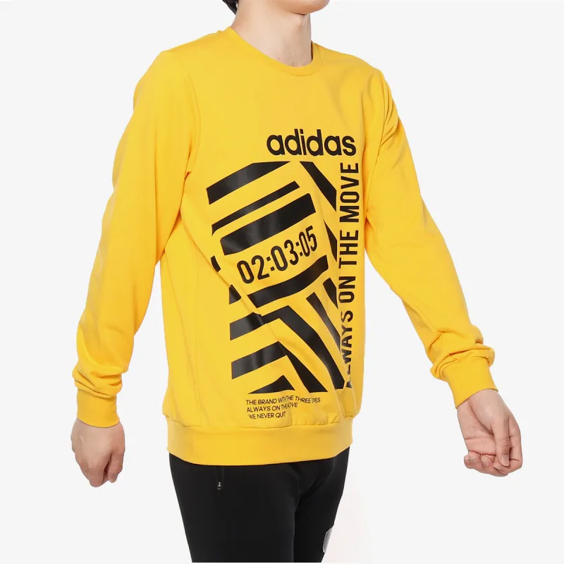 Adidas Sweatshirts Men Yellow-4