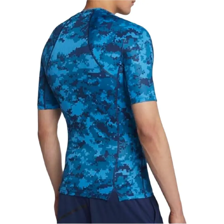 Nike T Shirts Men Blue-2