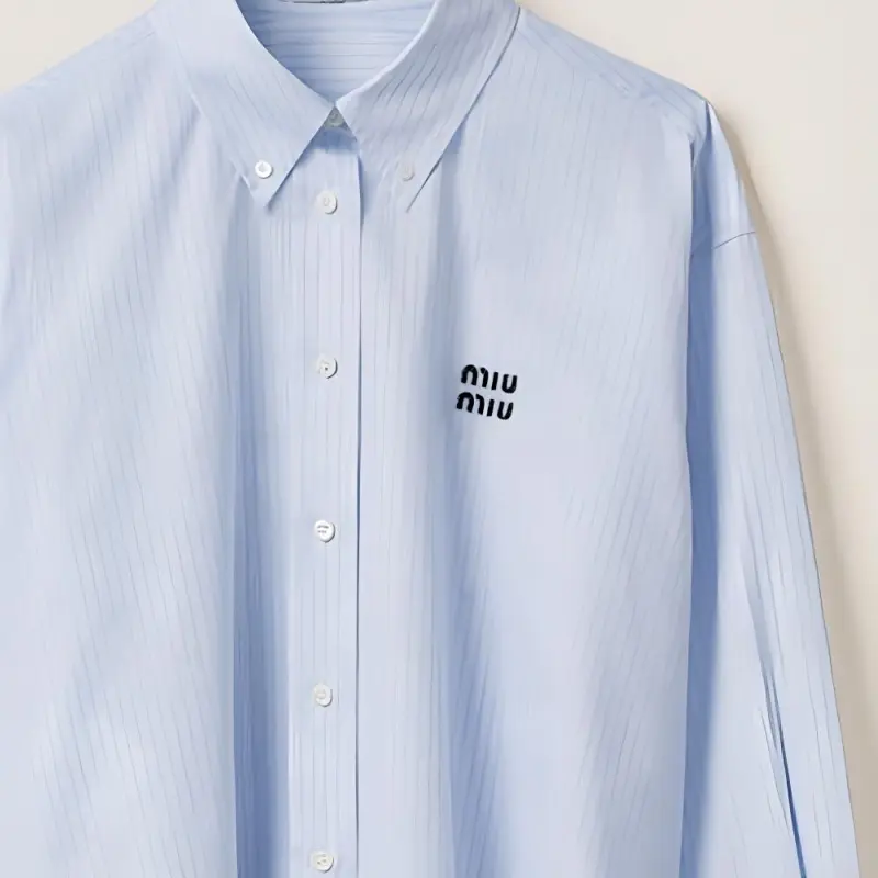 MIU MIU Shirts Women's Blue-5