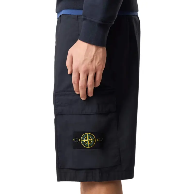 STONE ISLAND Cargo Shorts Men's Blue-4