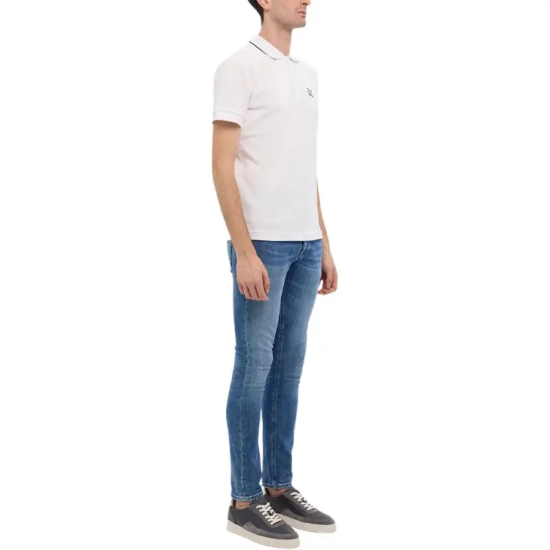 EMPORIO ARMANI Logo Printed Short Sleeved Polo Shirt-4