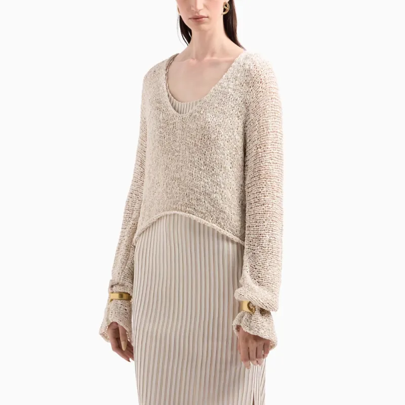 GIORGIO ARMANI Silk Jersey Jumper-3
