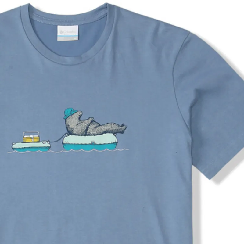 Columbia T Shirts Men Blue-2