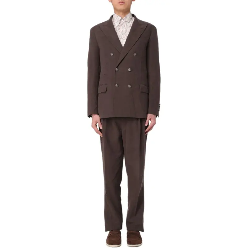 Brunello Cucinelli Double Breasted Two Piece Tailored Suit-6