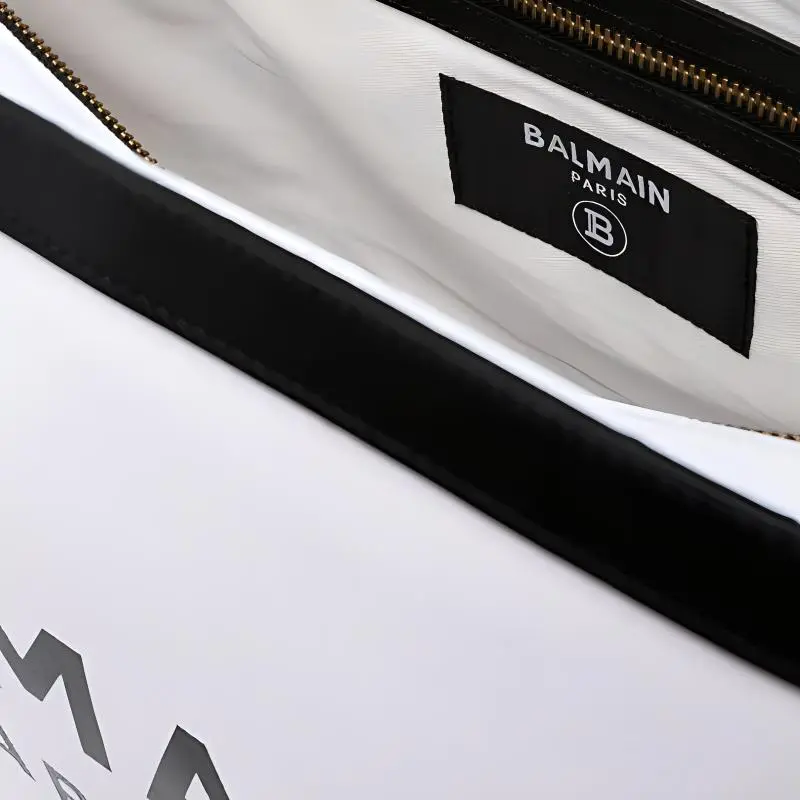 BALMAIN Cotton With Cow Leather Mother And Baby Bag, Crossbody Bag, Shoulder Bag Women's-2