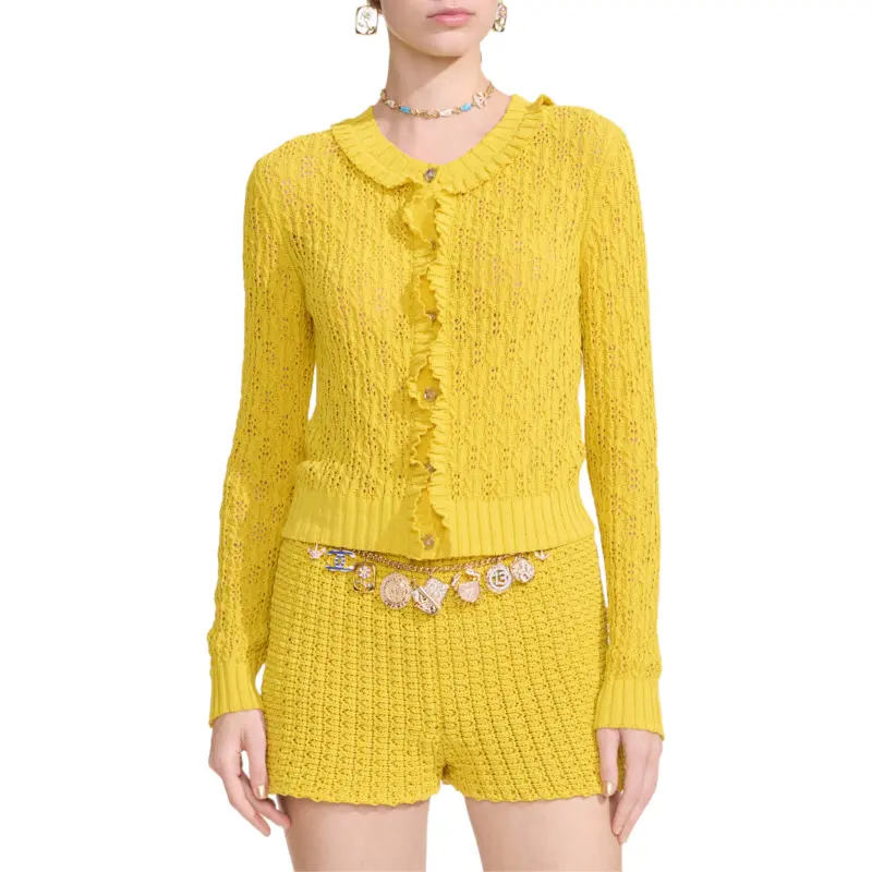 CHANEL Knitwear Women's Yellow-5